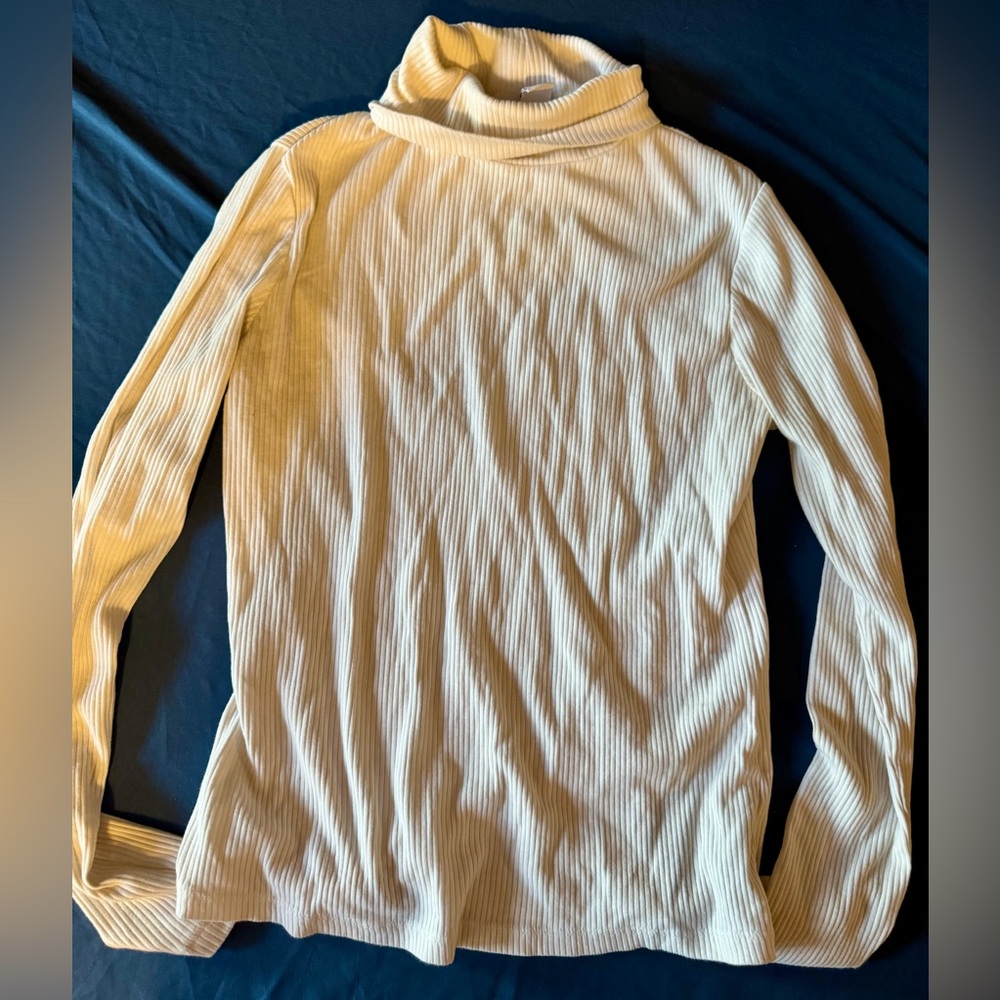 🌙Old Navy Cream Cowl Neck Sweater Soft Knit